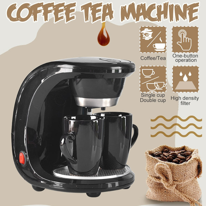 Auto Dual Cup Coffee Machine - makeme-bright.com