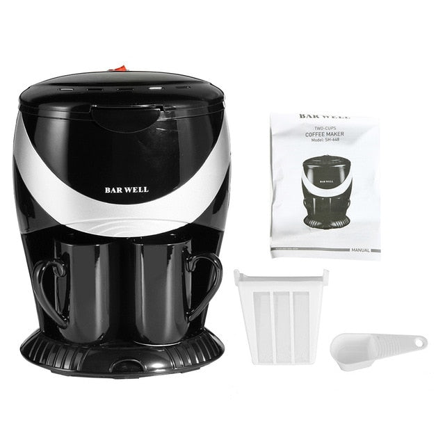 Auto Dual Cup Coffee Machine - makeme-bright.com