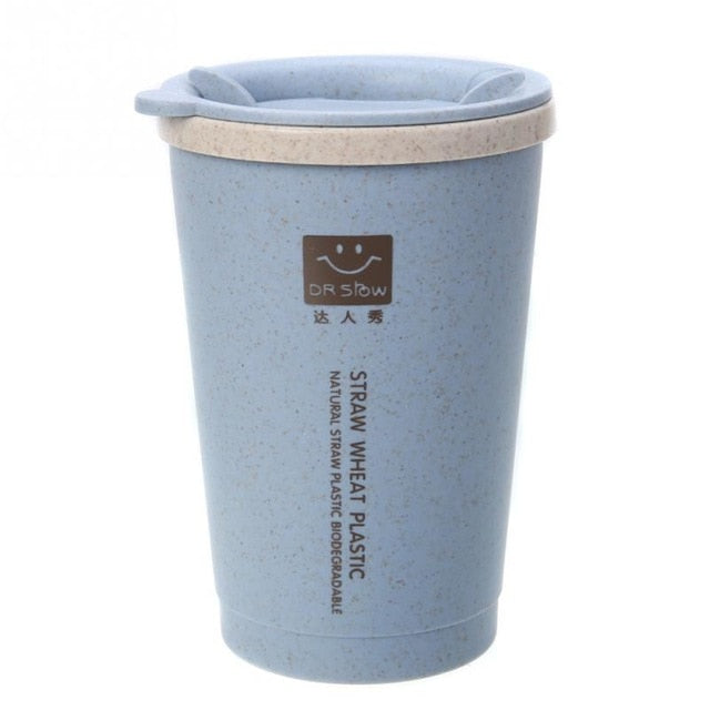 Wheat Fiber Straw Coffee Cup - makeme-bright.com