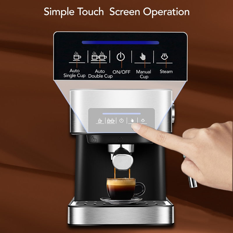 20 Bar Italian Type Espresso Coffee Maker - makeme-bright.com