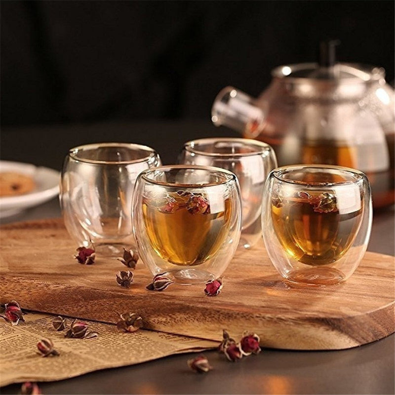Heat-Resistant Double Wall Glass Cup - makeme-bright.com