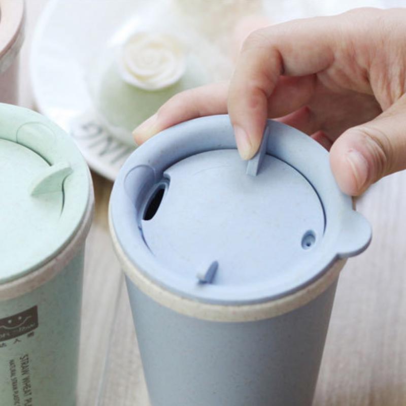 Wheat Fiber Straw Coffee Cup - makeme-bright.com