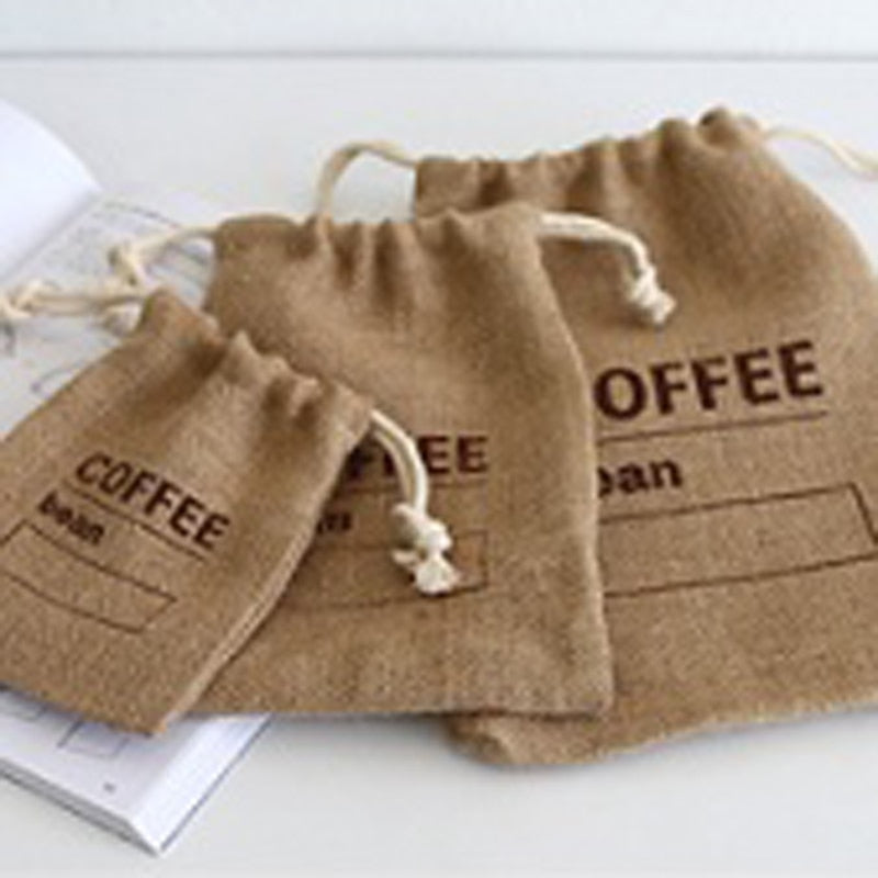 Drawstring Reusable Coffee Bean Bags - makeme-bright.com