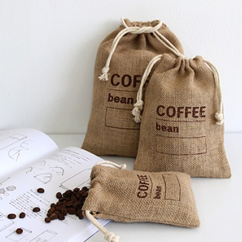 Drawstring Reusable Coffee Bean Bags - makeme-bright.com